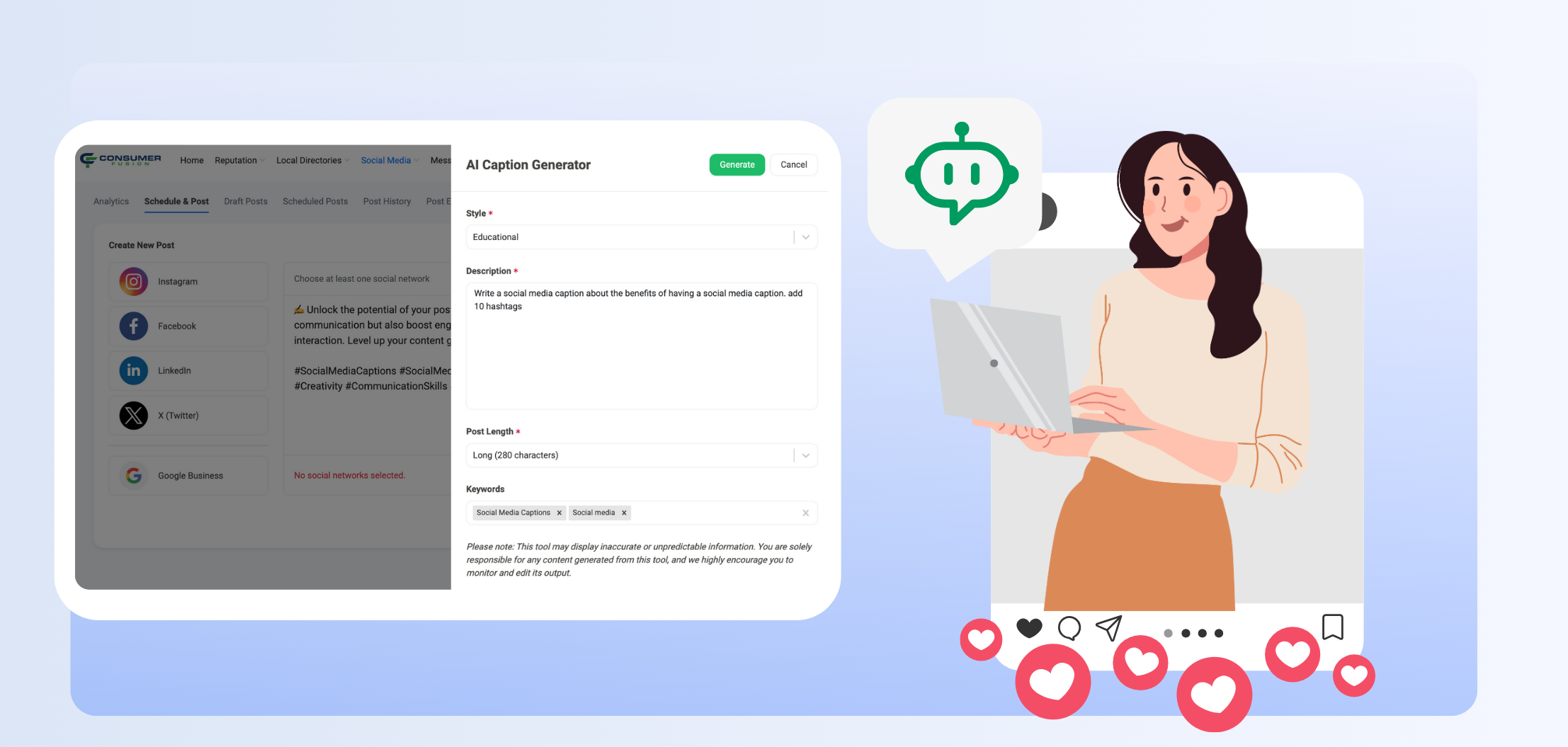 Elevate Your Social Media with Our AI Caption Generator
