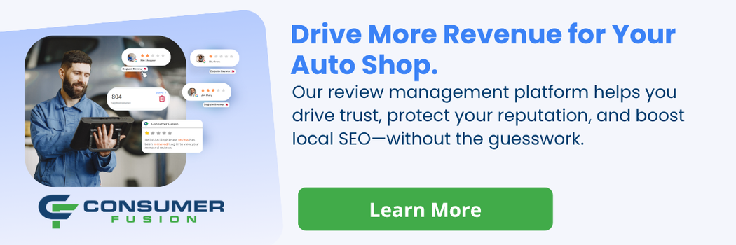 How reviews impact auto shop revenue CTA 3